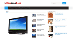 Desktop Screenshot of howlongdoes.com